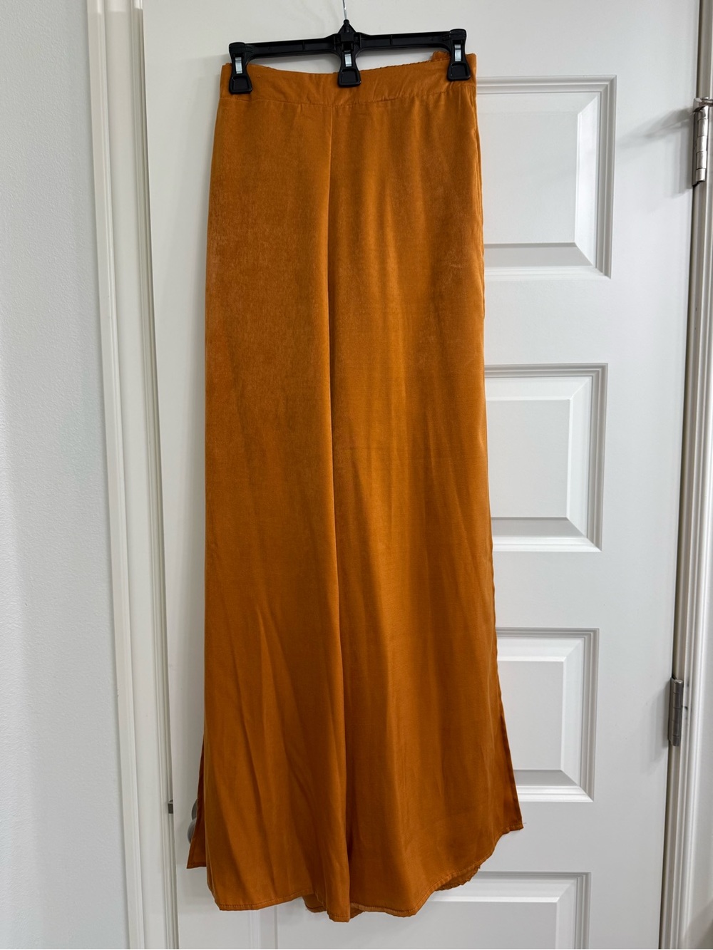 ARULA Maxi A-Line Skirt in Burnt Orange